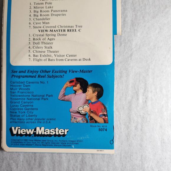 View-Master Vintage 3-D Tour Carlsbad Cavern New Mexico Reels Lot 1990 Pre-owned - Picture 7 of 7